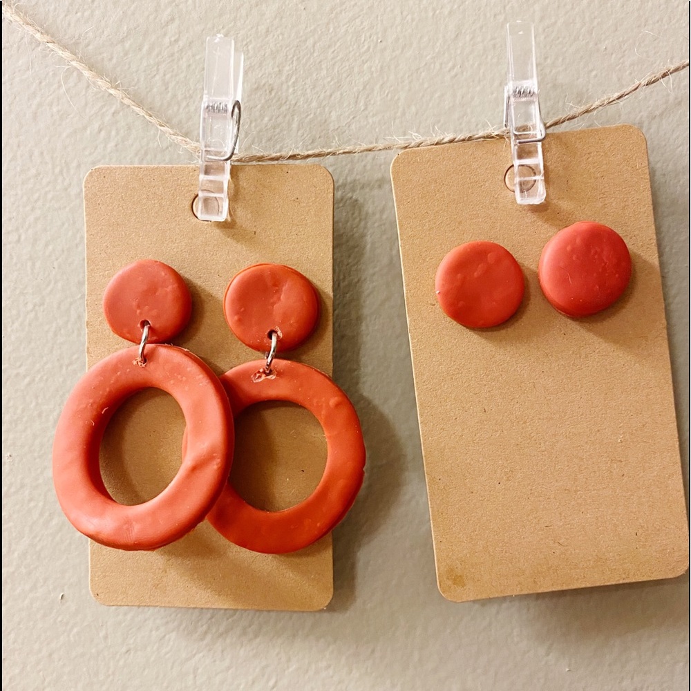 Handmade Clay Earrings!🤍